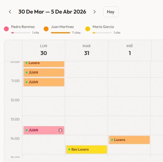 Calendario de citas